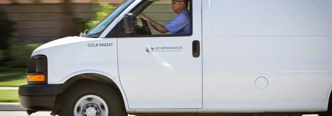 KIC Refrigeration service vehicle serving Boulder area